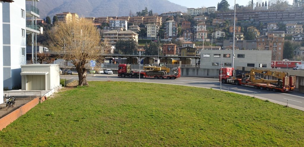 Trasporto macchinari edilizi