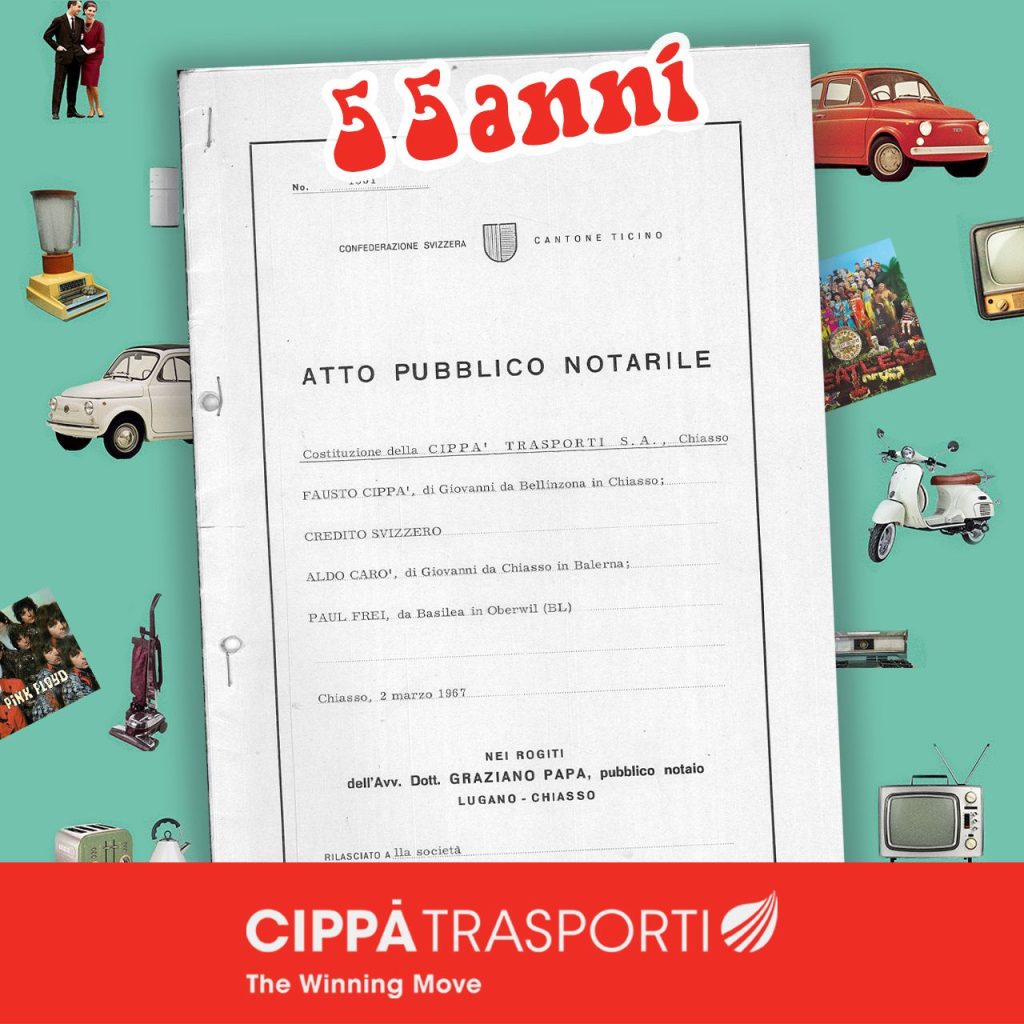 55 anni di Cippà Trasporti